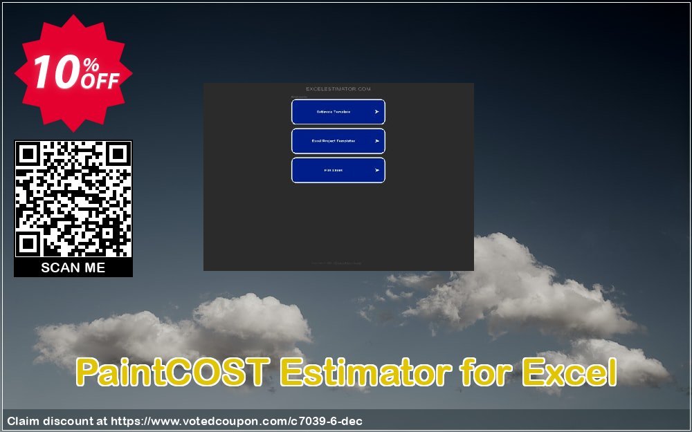 PaintCOST Estimator for Excel Coupon, discount ExcelEstimator coupon 7039. Promotion: Special 20% off all products