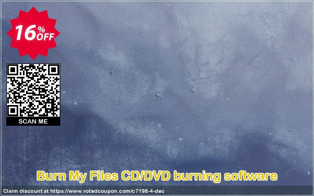 Burn My Files CD/DVD burning software Coupon, discount Getdata Software coupon (7198). Promotion: Getdata Software discount (7198)