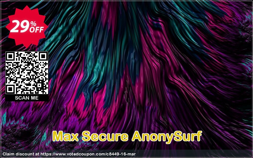 Max Secure AnonySurf Coupon, discount 25% Max Secure Software (8449). Promotion: 25% Max Secure Software (8449) maxpcsecure.com