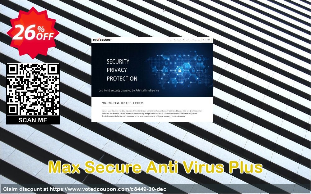 Max Secure Anti Virus Plus Coupon, discount 25% Max Secure Software (8449). Promotion: 25% Max Secure Software (8449) maxpcsecure.com