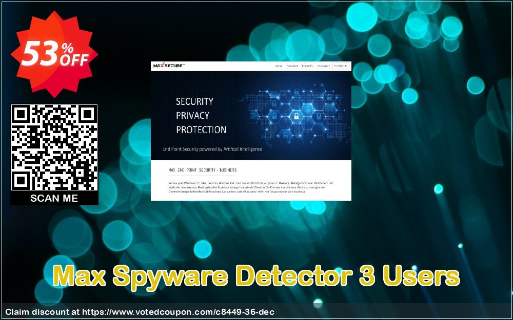 Max Spyware Detector 3 Users Coupon, discount maxIS 3 user offer. Promotion: for regnow