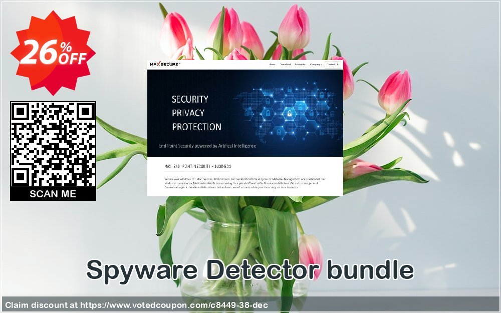 Spyware Detector bundle Coupon, discount 25% Max Secure Software (8449). Promotion: 25% Max Secure Software (8449) maxpcsecure.com