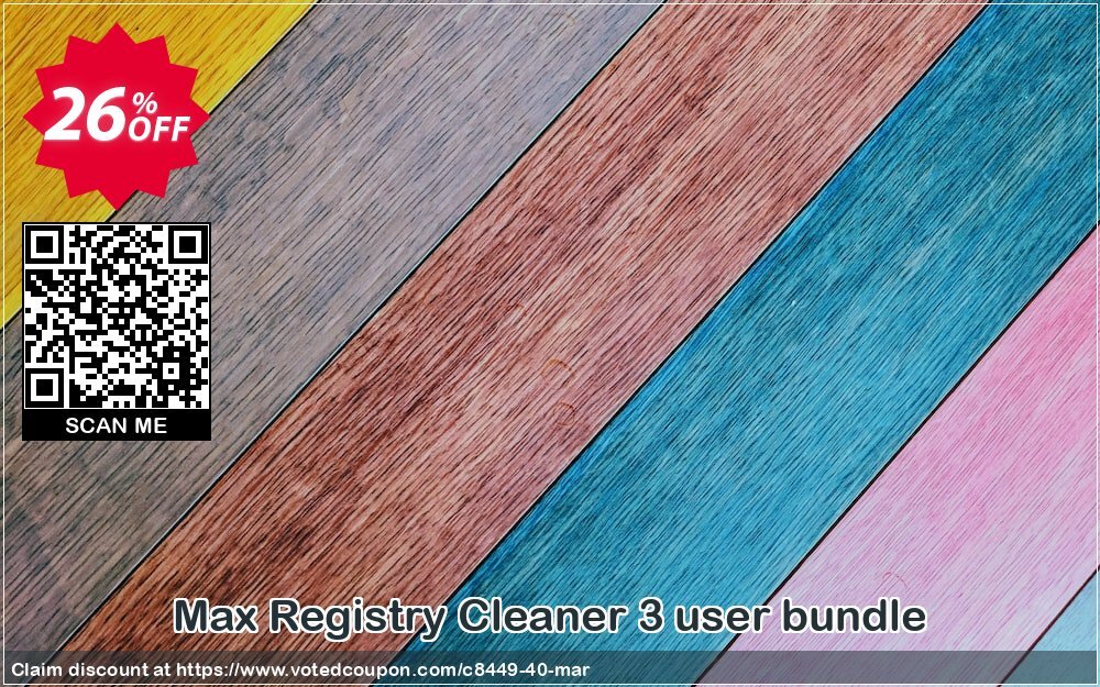 Max Registry Cleaner 3 user bundle Coupon, discount 25% Max Secure Software (8449). Promotion: 25% Max Secure Software (8449) maxpcsecure.com