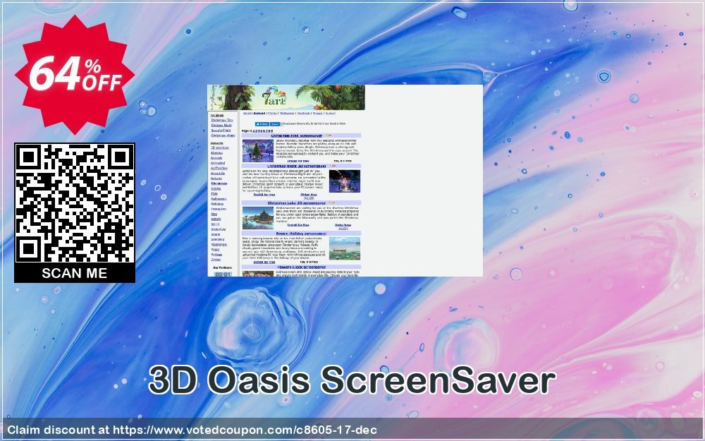 3D Oasis ScreenSaver Coupon, discount 60% discount Cart. Promotion: 