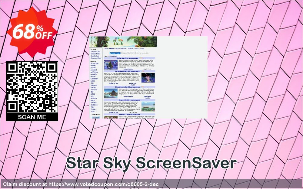Star Sky ScreenSaver Coupon, discount 60% discount Cart. Promotion: 