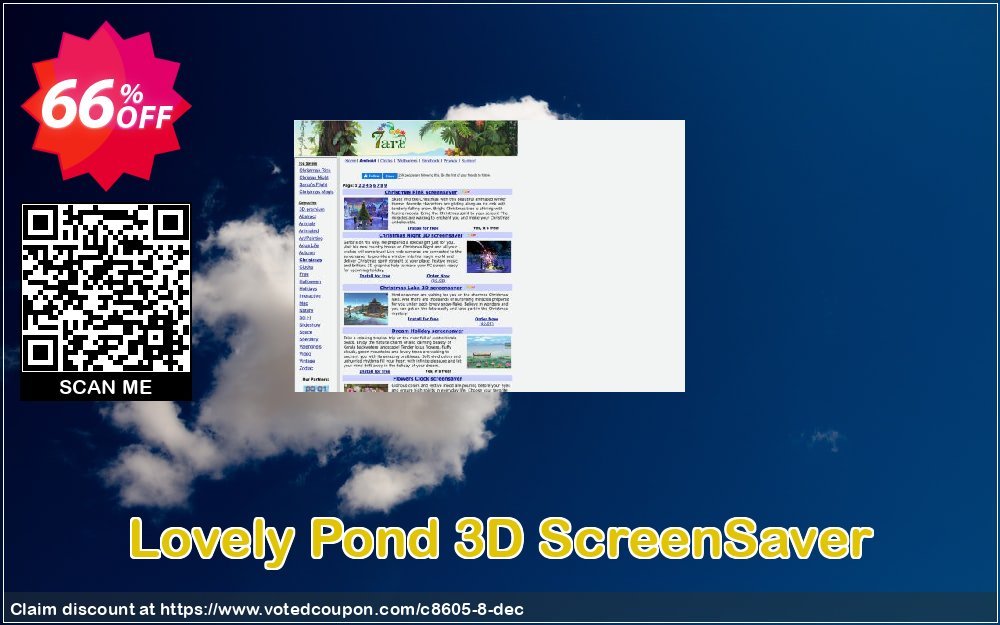 Lovely Pond 3D ScreenSaver Coupon, discount 60% discount Cart. Promotion: 