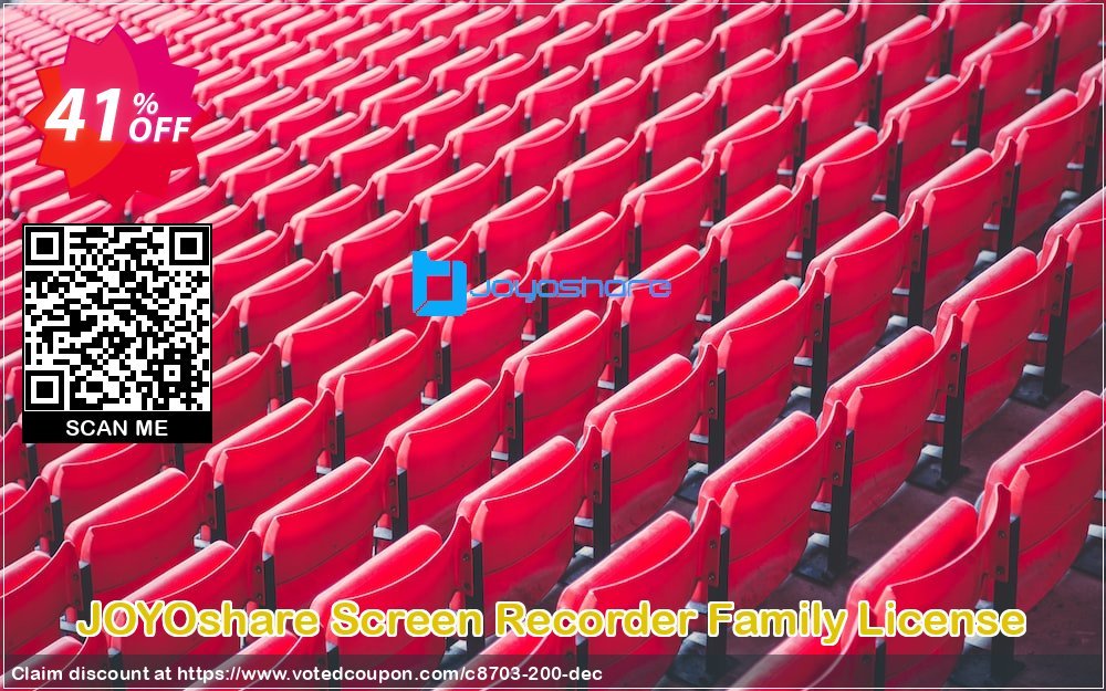 JOYOshare Screen Recorder Family Plan Coupon, discount 40% OFF JOYOshare Screen Recorder Family License, verified. Promotion: Fearsome sales code of JOYOshare Screen Recorder Family License, tested & approved