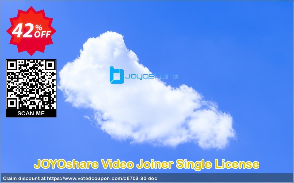JOYOshare Video Joiner Single Plan Coupon, discount 40% OFF JOYOshare Video Joiner Single License, verified. Promotion: Fearsome sales code of JOYOshare Video Joiner Single License, tested & approved