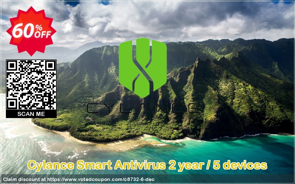 Cylance Smart Antivirus 2 year / 5 devices Coupon Code May 2024, 60% OFF - VotedCoupon