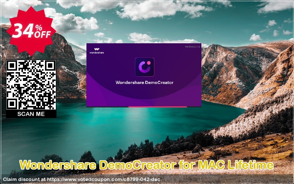 Wondershare DemoCreator for MAC Lifetime Coupon, discount 34% OFF Wondershare DemoCreator for MAC Lifetime, verified. Promotion: Wondrous discounts code of Wondershare DemoCreator for MAC Lifetime, tested & approved