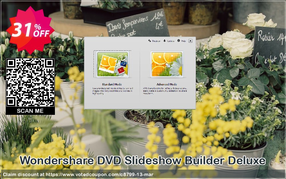 Wondershare DVD Slideshow Builder Deluxe voted-on promotion codes