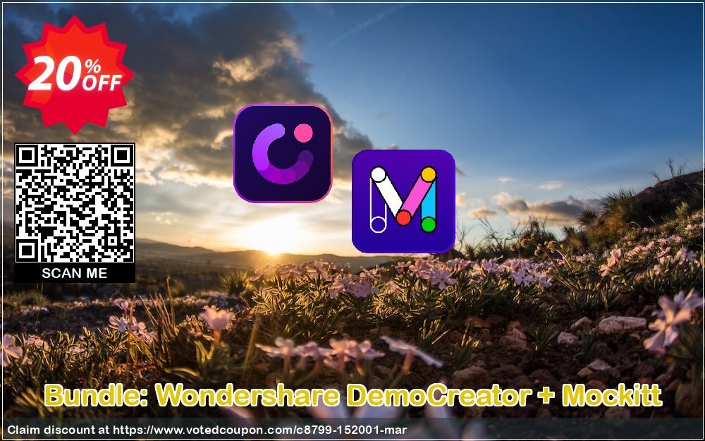 Bundle: Wondershare DemoCreator + Mockitt voted-on promotion codes