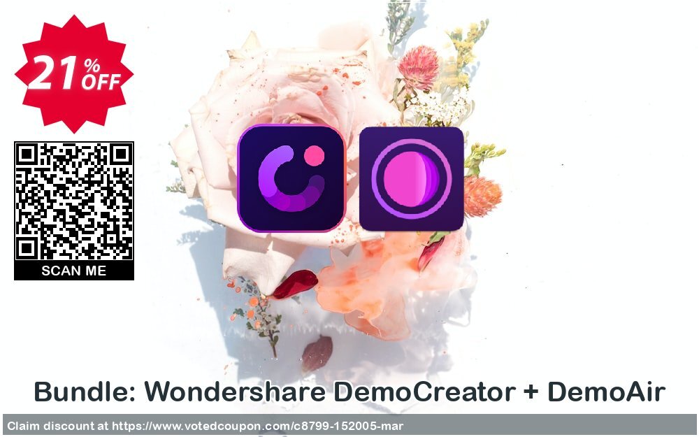 Bundle: Wondershare DemoCreator + DemoAir voted-on promotion codes