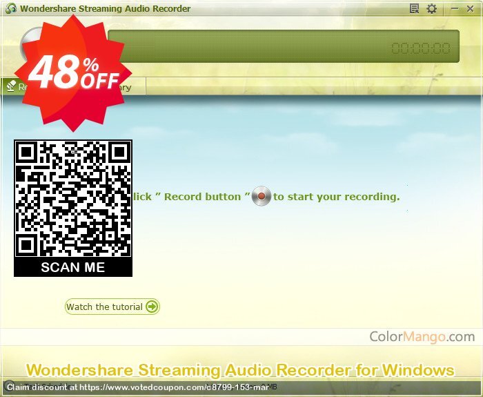 Wondershare Streaming Audio Recorder for WINDOWS Coupon Code May 2024, 48% OFF - VotedCoupon