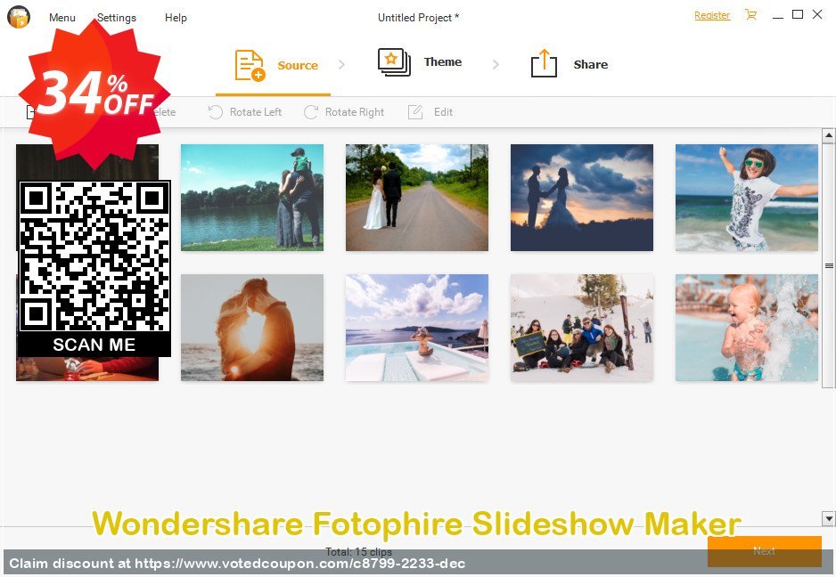 Wondershare Fotophire Slideshow Maker