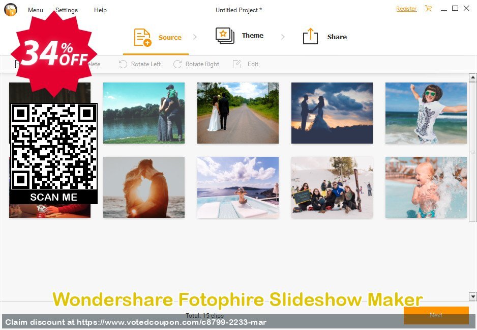 Wondershare Fotophire Slideshow Maker Coupon Code May 2024, 34% OFF - VotedCoupon