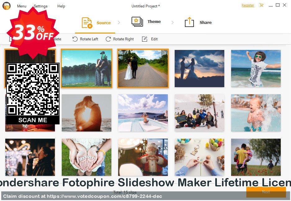 Wondershare Fotophire Slideshow Maker Lifetime Plan