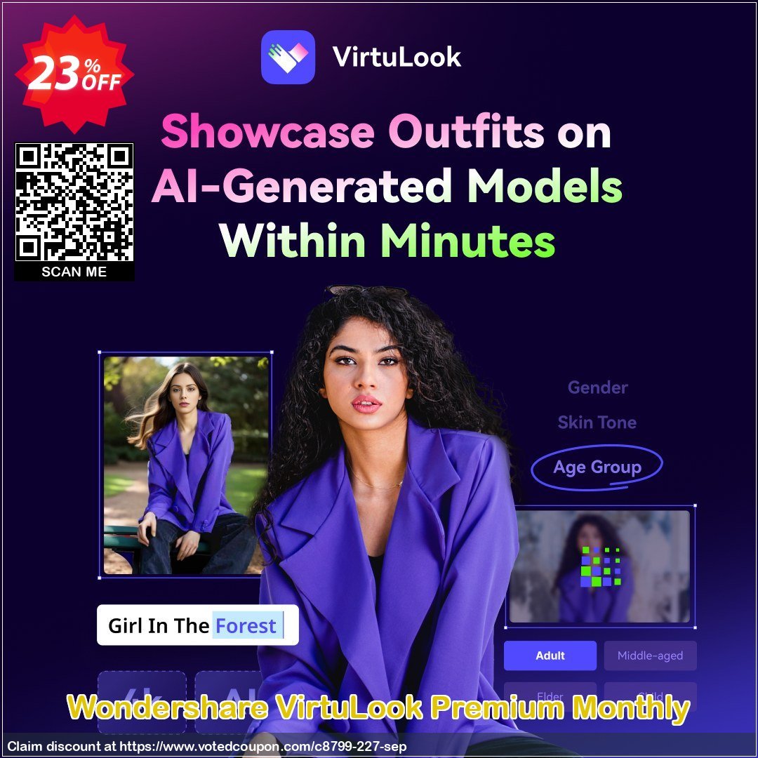 Wondershare VirtuLook Premium Monthly Coupon Code Oct 2023, 23% OFF - VotedCoupon