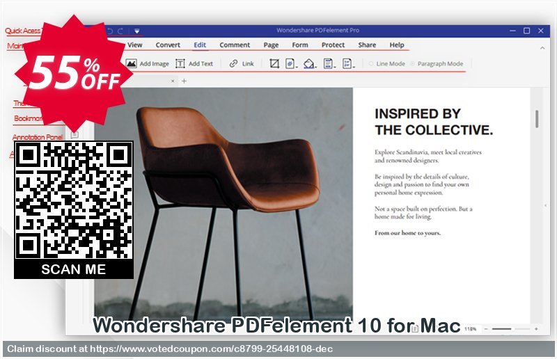 Wondershare PDFelement 10 for MAC Coupon Code Oct 2023, 55% OFF - VotedCoupon