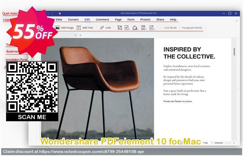 Wondershare PDFelement 10 for MAC Coupon Code Apr 2024, 55% OFF - VotedCoupon