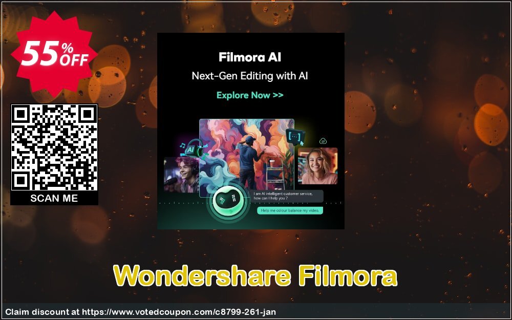 Wondershare Filmora voted-on promotion codes