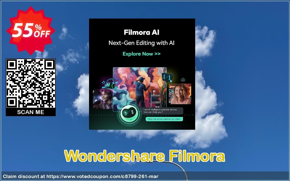 Wondershare Filmora voted-on promotion codes