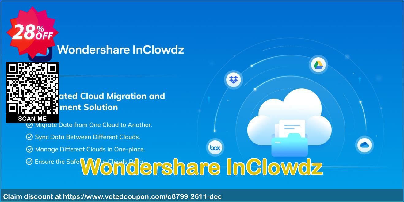 Wondershare InClowdz Coupon Code Mar 2024, 28% OFF - VotedCoupon