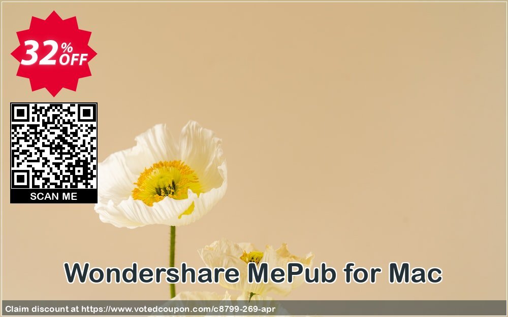 Wondershare MePub for MAC Coupon, discount 30% Wondershare Software (8799). Promotion: 