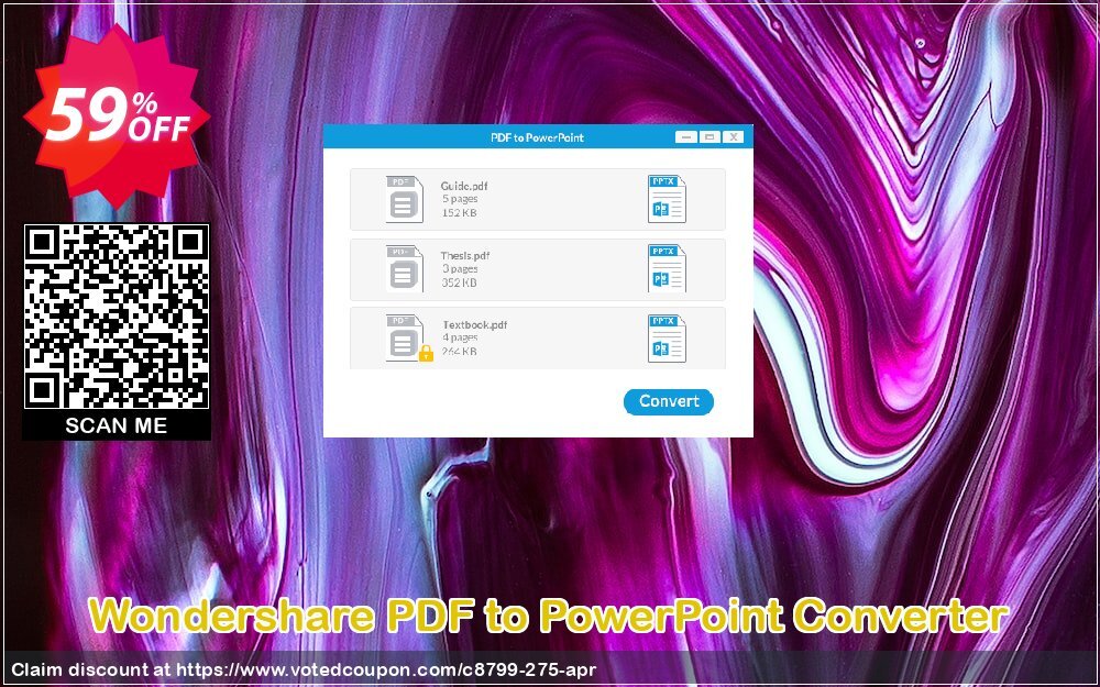 Wondershare PDF to PowerPoint Converter Coupon, discount Winter Sale 30% Off For PDF Software. Promotion: 