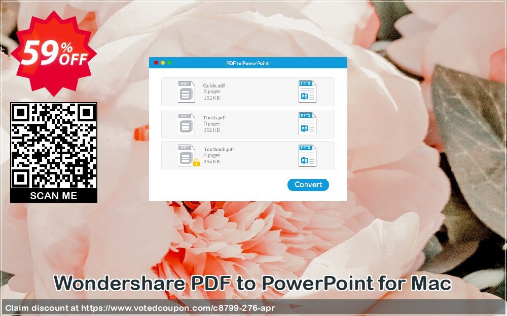 Wondershare PDF to PowerPoint for MAC Coupon Code Apr 2024, 59% OFF - VotedCoupon