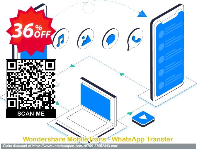 Wondershare MobileTrans - WhatsApp Transfer voted-on promotion codes