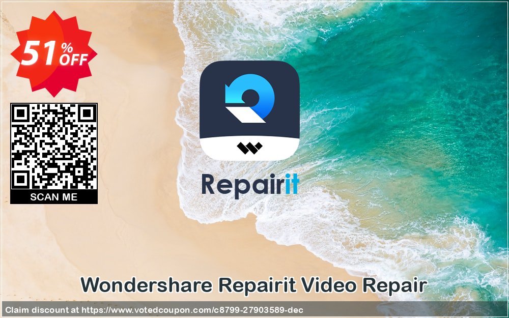 Get 51% OFF Wondershare Repairit Video Repair Coupon