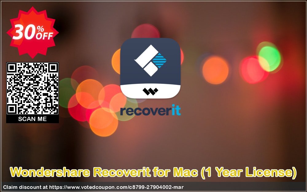 Wondershare Recoverit for MAC, Yearly Plan  Coupon Code Apr 2024, 30% OFF - VotedCoupon