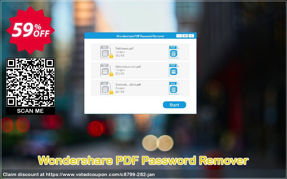 Wondershare PDF Password Remover Coupon Code Jun 2023, 59% OFF - VotedCoupon