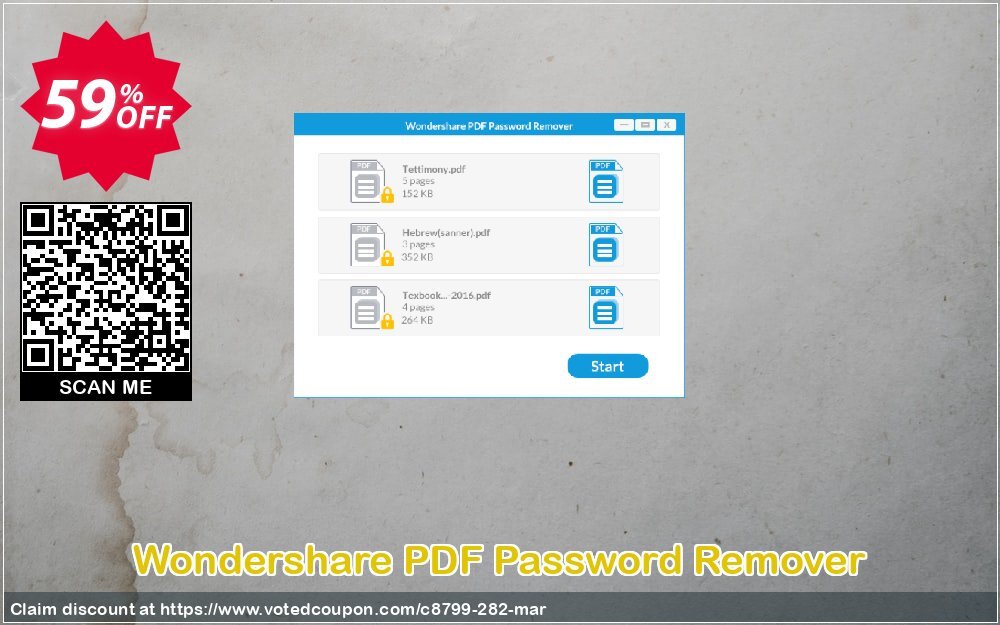 Wondershare PDF Password Remover Coupon, discount Winter Sale 30% Off For PDF Software. Promotion: 