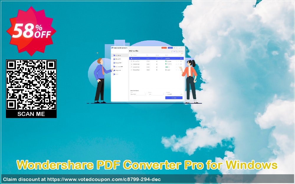 Wondershare PDF Converter Pro for WINDOWS Coupon Code Mar 2024, 58% OFF - VotedCoupon