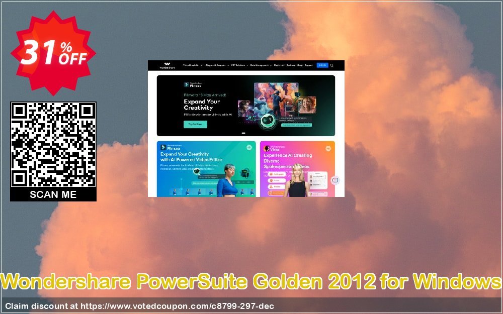 Wondershare PowerSuite Golden 2012 for WINDOWS Coupon, discount 30% Wondershare Software (8799). Promotion: 
