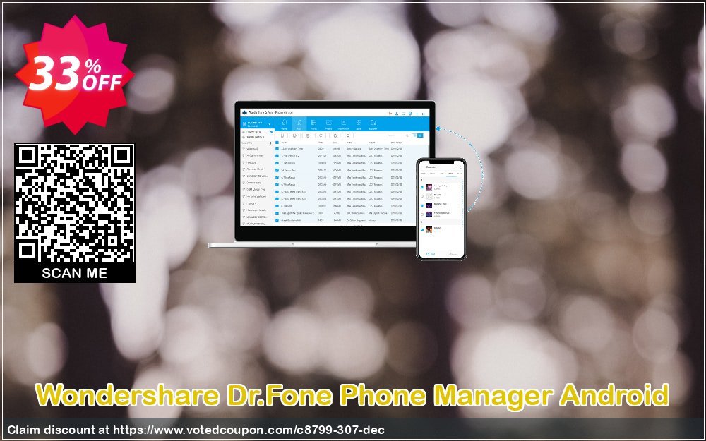 Wondershare Dr.Fone Phone Manager Android Coupon Code Dec 2023, 33% OFF - VotedCoupon