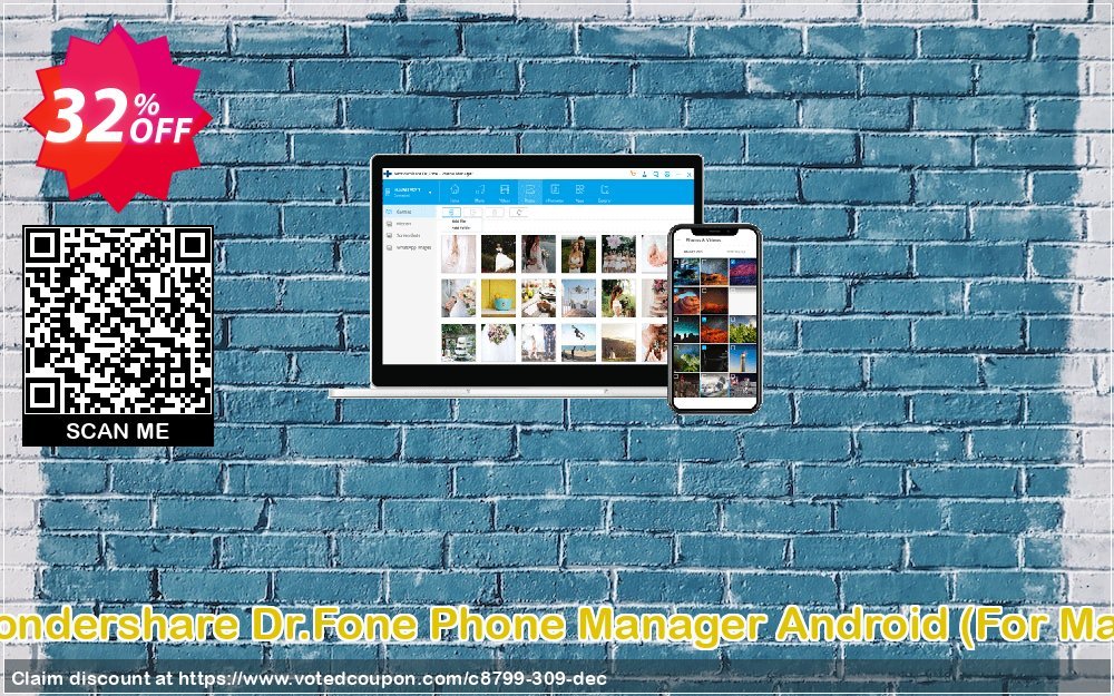 Wondershare Dr.Fone Phone Manager Android, For MAC  Coupon Code Dec 2023, 32% OFF - VotedCoupon