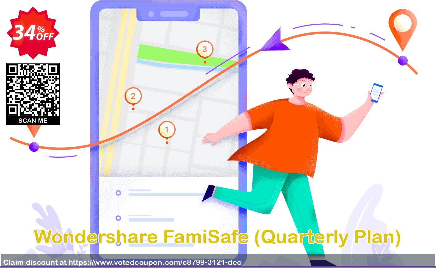 Wondershare FamiSafe, Quarterly Plan  Coupon Code Oct 2023, 34% OFF - VotedCoupon