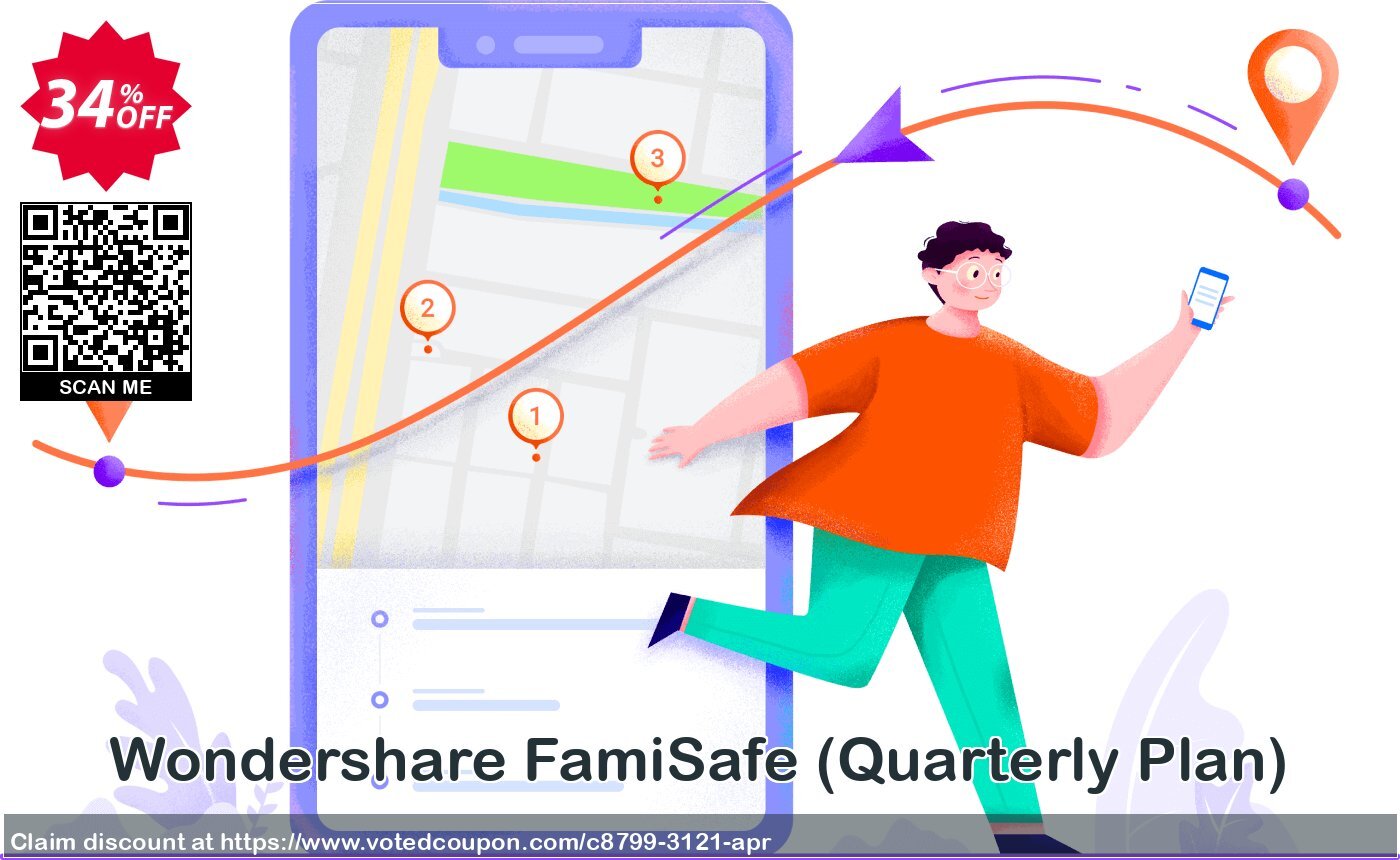 Wondershare FamiSafe, Quarterly Plan  Coupon Code Apr 2024, 34% OFF - VotedCoupon