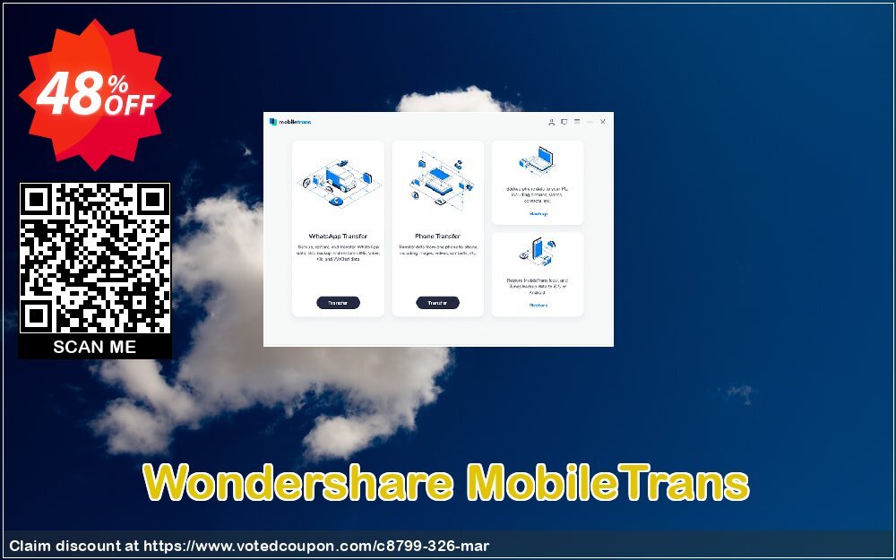 Wondershare MobileTrans Coupon Code Apr 2024, 48% OFF - VotedCoupon