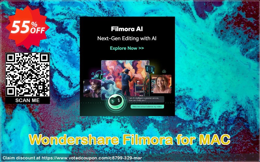 Wondershare Filmora for MAC Coupon Code Apr 2025, 55% OFF - VotedCoupon