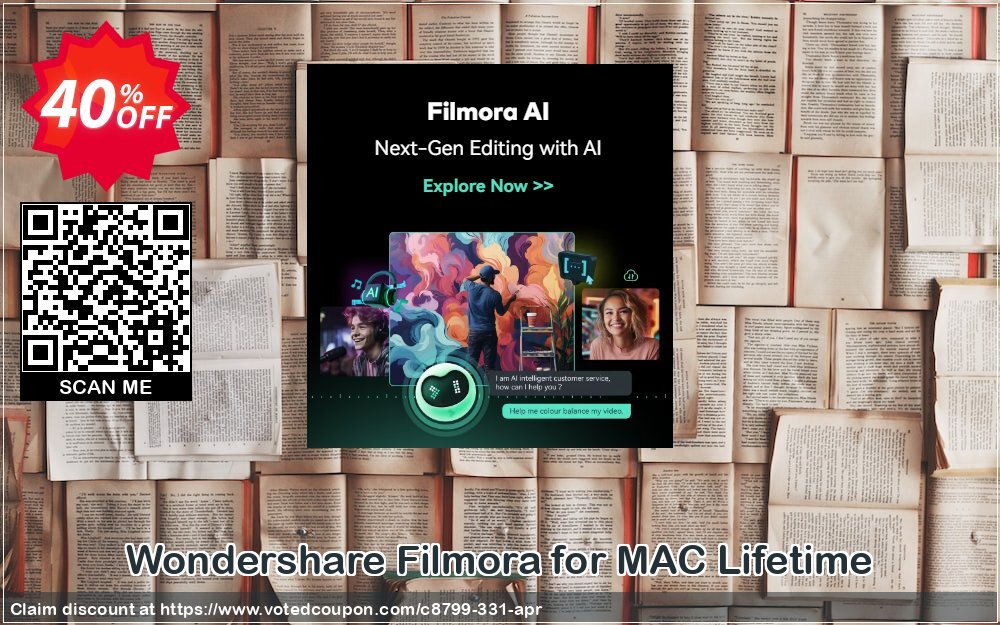 Wondershare Filmora for MAC Lifetime Coupon Code Apr 2024, 40% OFF - VotedCoupon