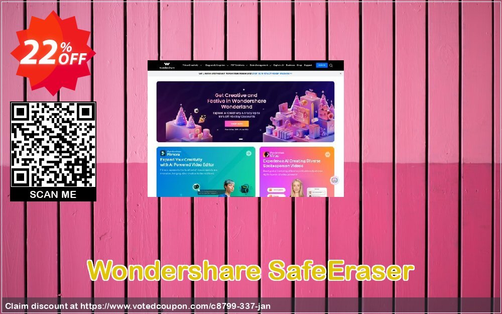 Wondershare SafeEraser voted-on promotion codes
