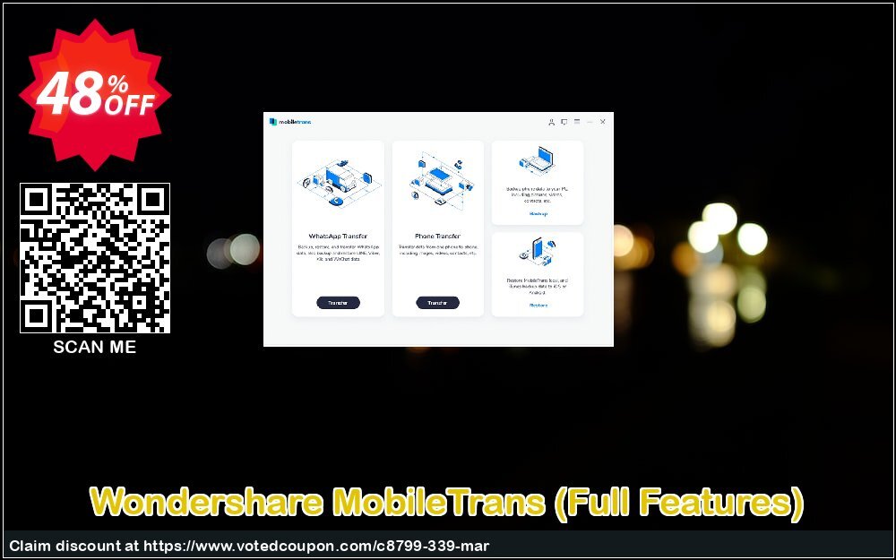 Wondershare MobileTrans, Full Features  Coupon Code Apr 2024, 48% OFF - VotedCoupon