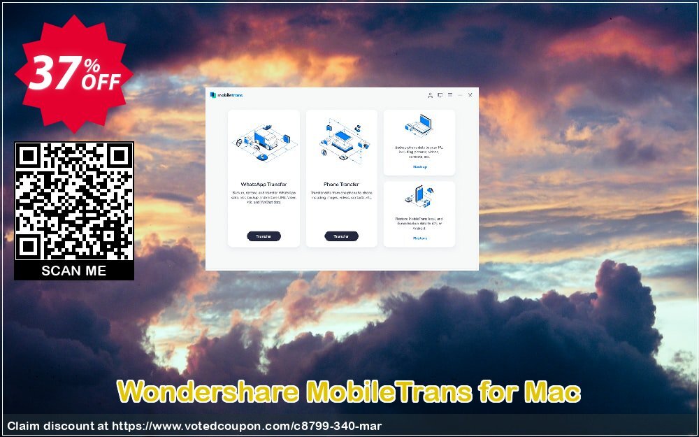 Wondershare MobileTrans for MAC voted-on promotion codes