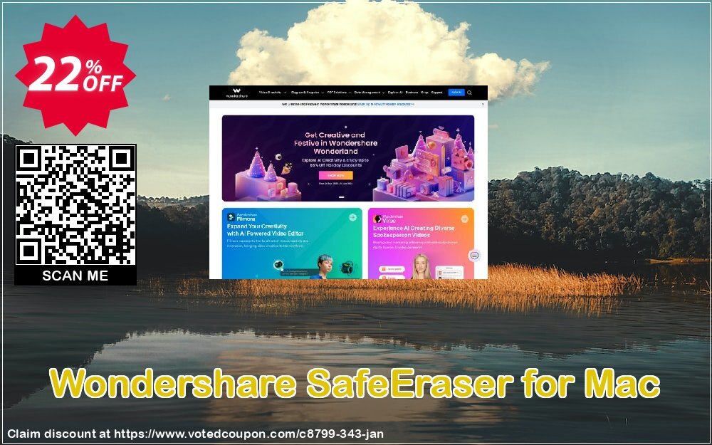 Wondershare SafeEraser for MAC Coupon, discount Back to School 2023. Promotion: 