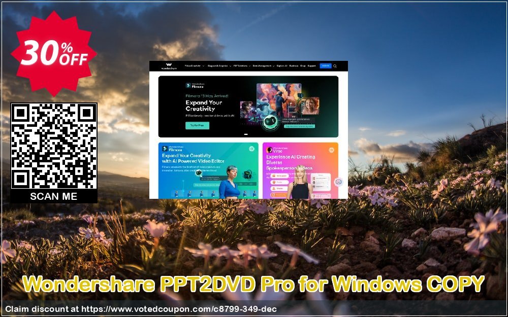 Wondershare PPT2DVD Pro for WINDOWS COPY Coupon Code Apr 2024, 30% OFF - VotedCoupon