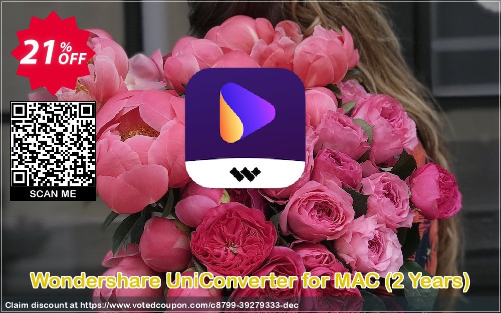 Wondershare UniConverter for MAC, 2 Years  Coupon Code Jun 2023, 21% OFF - VotedCoupon